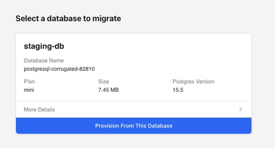Migrate connect